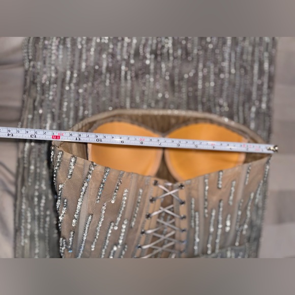 Silver Sequin Gown - Picture 13 of 17